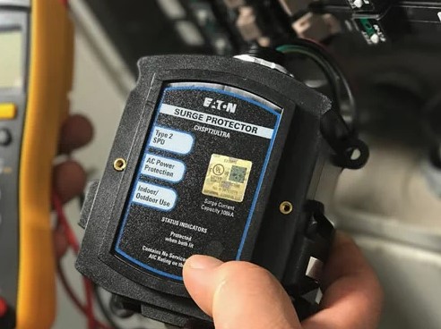 Whole house surge protection installation